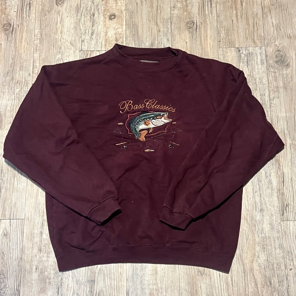 Embroidered Maroon Sweater